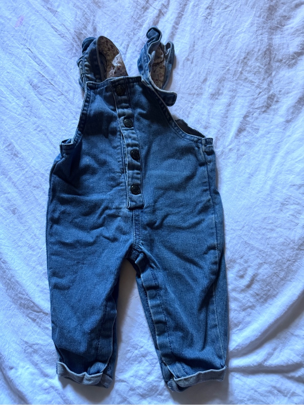 Disney Dark Blue Denim Overalls for Kids